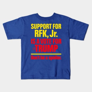 Support for RFK Jr. is a Vote for Trump Kids T-Shirt